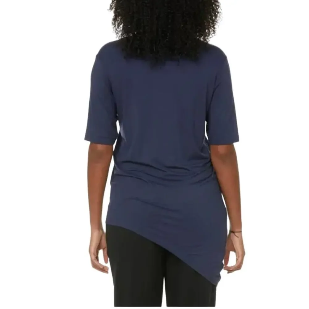 New Universal Standard Genevette jersey navy blue tunic blouse top size S(14) - Picture 6 of 12